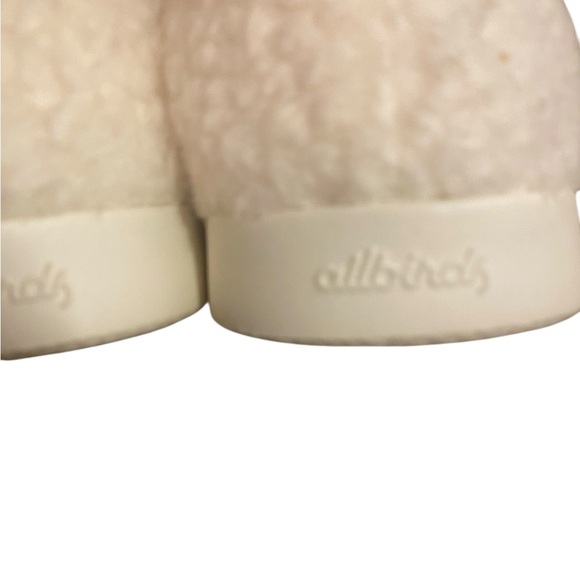 ALLBIRDS Wool Dwellers White Fuzzy Hard Sole Slippers - Picture 5 of 10